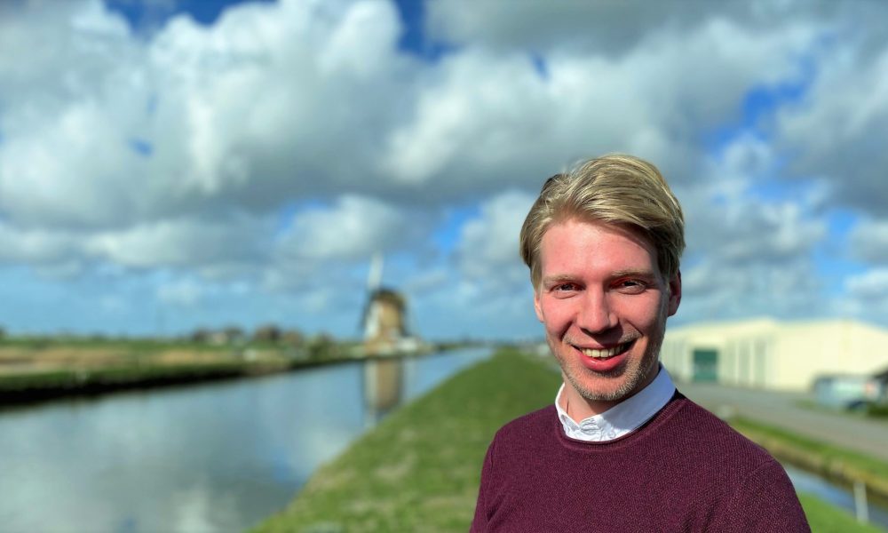 Joost Stenfert bij het kanaal